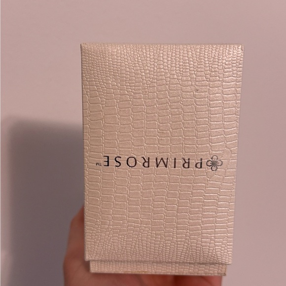 Gold Over Sterling Silver Initial Necklace and Earring Set - Picture 3 of 4